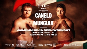 MUNGUIA NA TRENINGU OTWARTYM PRZED CANELO