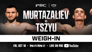 WAŻENIE PRZED WALKĄ TSZYU - MURTAZALIEW O PAS IBF