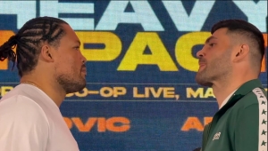 WAŻENIE: FILIP HRGOVIC -  113,6 KG, JOE JOYCE - 124,8 KG