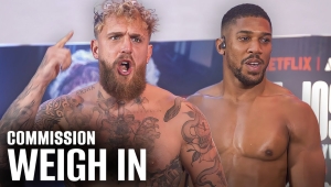 WAŻENIE KOMISYJNE: JAKE PAUL - 98,0 KG, ANTHONY JOSHUA - 110,4 KG