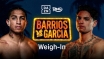 CEREMONIA WAŻENIA PRZED GARCIA - BARRIOS O PAS WBC