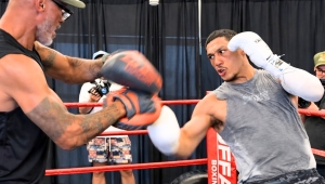 OPETAIA NA TRENINGU OTWARTYM PRZED WALKĄ Z GLANTONEM